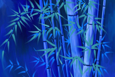 

Feng Shui Bamboo Art Canvas Painting Canvas Art(16 inch X 24 inch, Rolled)
