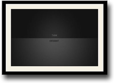 

Think Different Motivational Fine Art Print(10 inch X 14 inch, Framed)