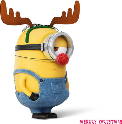 

Minions Reindeer - Medium Size Ready To Frame Rolled Digital Art Print On Photographic Paper(18 inch X 18 inch, Rolled)