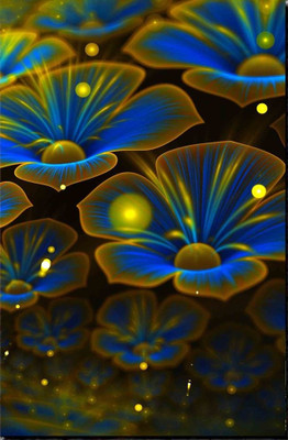 77% OFF on Mesleep Digital Flower Painting Without Frame Canvas Art(22 inch X 18 inch)