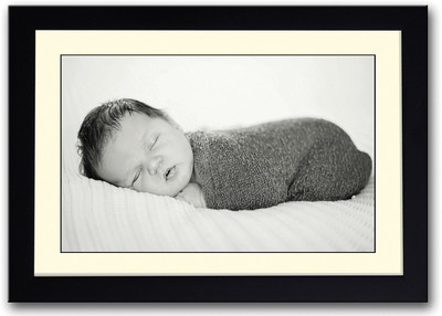 

Baby Wrapped In Grey B&W Fine Art Print(14 inch X 20 inch, Framed)