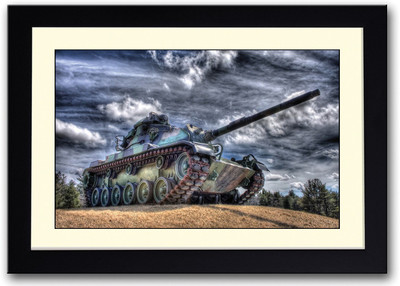 

Army Tank Fine Art Print(14 inch X 20 inch, Framed)