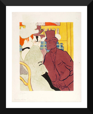 

Tallenge Modern Masters Collection - An Englishman at the Moulin Rouge by Henri de Toulouse-Lautrec - Premium Quality A3 Size Framed Poster Paper Print(17 inch X 12 inch, Framed)