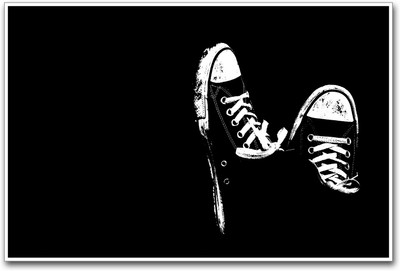 

Black Canvas Shoes Paper Print(12 inch X 18 inch)