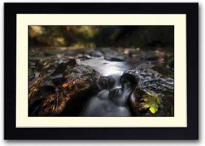 

Water Flowing Through Rocks Fine Art Print(14 inch X 20 inch, Framed)