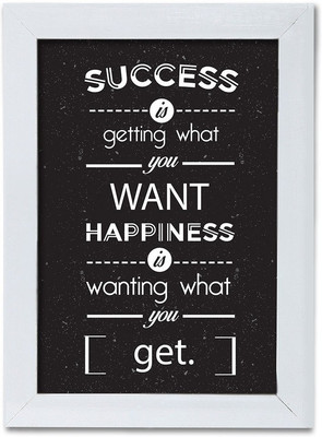 

Quotes Themed Framed Poster. Photographic Paper(13.5 inch X 10 inch, Box Packing)