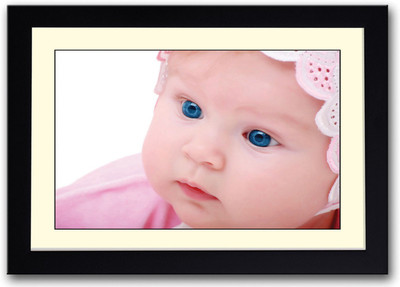 

Cute Baby with Blue Eyes Fine Art Print(14 inch X 20 inch, Framed)