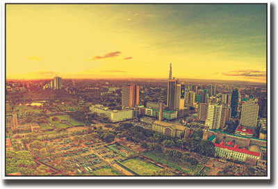 

Wow City Aerial view Fine Art Print(12 inch X 18 inch, Rolled)