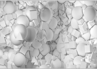 

Posterhouzz White Geometric Shapes Paper Print(12 inch X 18 inch, Rolled)