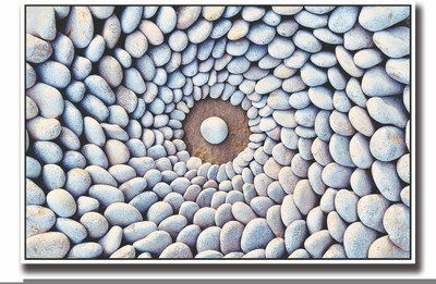 

Posterhouzz White stones Fine Art Print(12 inch X 18 inch, Rolled)