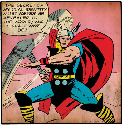 

Thor - Dual Identity poster (Officially Licensed) Paper Print(18 inch X 12 inch, Rolled)