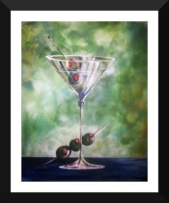 

Tallenge - Martini & Olives - Premium Quality A3 Size Framed Poster Paper Print(17 inch X 12 inch, Framed)