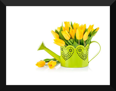 

Tallenge - Beautiful Yellow Tulips - Premium Quality A3 Size Framed Poster Paper Print(17 inch X 12 inch, Framed)