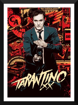 

Hollywood Collection - Quentin Tarantino 20 Years - Ready To Hang Framed Poster Paper Print(17 inch X 12 inch, Framed)