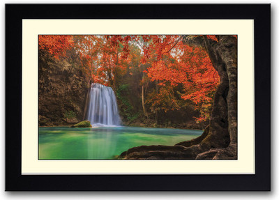 

Waterfall Pond Fine Art Print(14 inch X 20 inch, Framed)