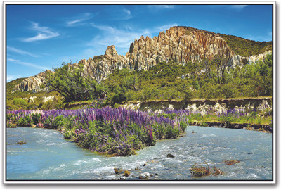 

River Flowing Through Rocky Mountain Paper Print(12 inch X 18 inch)