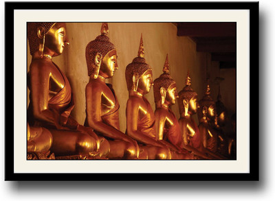 

Gold Buddha statue Fine Art Print(10 inch X 14 inch, Framed)