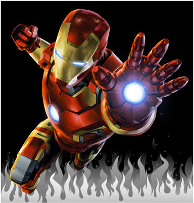 

IRON MAN Fine Art Print(15 inch X 15 inch, Box Pack)