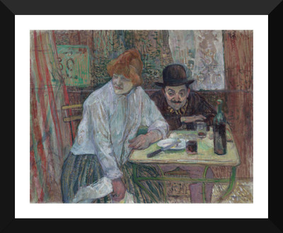 

Tallenge Old Masters Collection - At the Café by Édouard Manet - Premium Quality A3 Size Framed Poster Paper Print(17 inch X 12 inch, Framed)