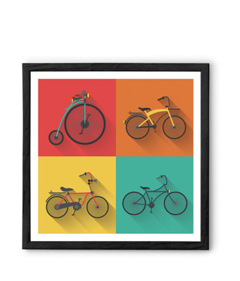 

Hulkut Jolly Ride Art Print with black frame 24 * 24 Inches Fine Art Print(26 inch X 1 inch, Framed)