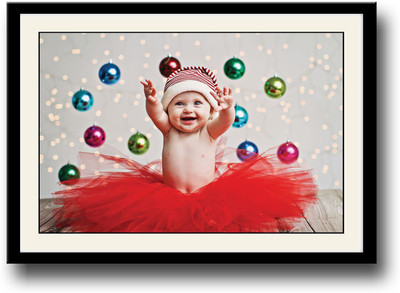 

Cute newborn playing Fine Art Print(10 inch X 14 inch, Framed)