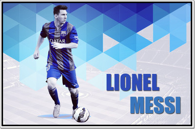 

Posterhouzz Lionel Messi Poster Poster Fine Art Print(12 inch X 18 inch, Rolled)