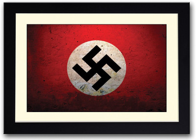 

Nazi Flag Design Fine Art Print(14 inch X 20 inch, Framed)