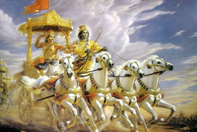 

Posterhouzz Krishna Poster Fine Art Print(12 inch X 18 inch, Rolled)