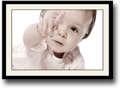 

Baby showing finger Fine Art Print(10 inch X 14 inch, Framed)