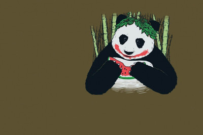 

Panda Joker Paper Poster 12"x18" Paper Print(13 inch X 19 inch, Rolled)
