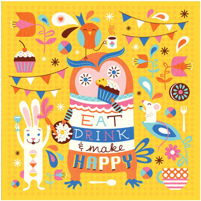 

Make Happy Yellow 20x20inch Print Fine Art Print(20 inch X 20 inch, Rolled)