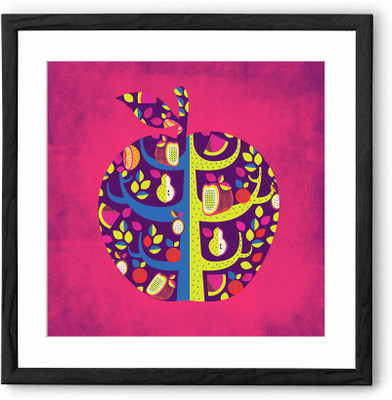 

Square Apple Fine Art Print(24 inch X 24 inch, Framed)