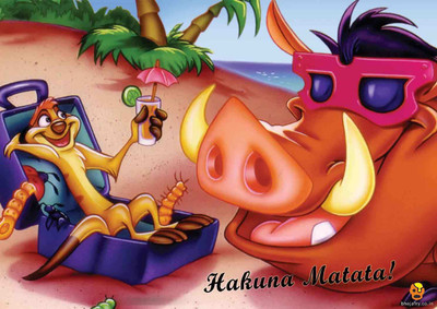

Bheja Fry Poster Hakuna Matata (29.7 X 42 Cm) Paper Print(11.69 inch X 16.53 inch, Rolled)