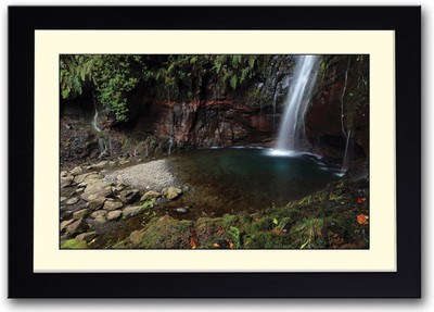 

Serene Waterfall Fine Art Print(14 inch X 20 inch, Framed)