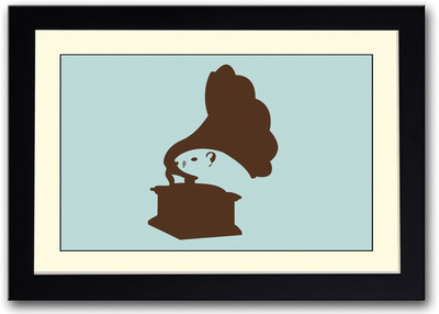 

Gramophone Fine Art Print(14 inch X 20 inch, Framed)