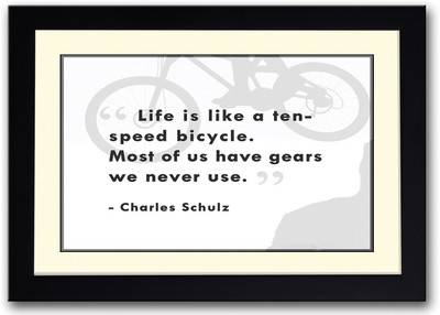 

Charles Schulz Life Quote Fine Art Print(14 inch X 20 inch, Framed)