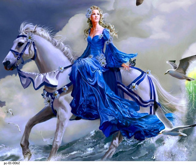 

Posterhouzz Poster - Lady Horse 198 Fine Art Print(18 inch X 18 inch, Rolled)