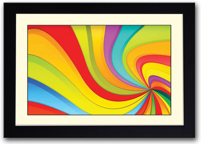 

Abstract Colors Fine Art Print(14 inch X 20 inch, Framed)