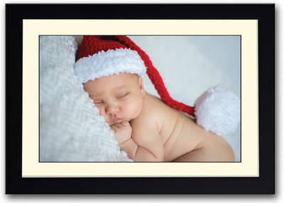 

Cute Baby Sleeping With Red Hat Fine Art Print(14 inch X 20 inch, Framed)
