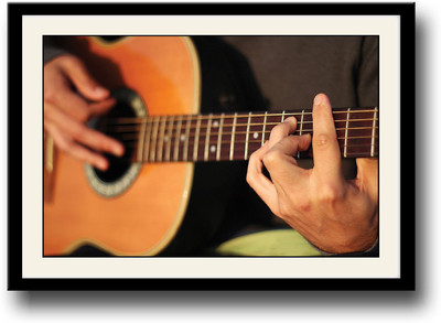 

Man playing guitar Fine Art Print(10 inch X 14 inch, Framed)