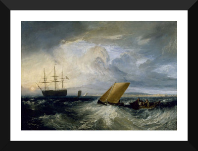 

Tallenge Old Masters Collection - Sheerness as seen from the Nore by J. M. W. Turner - Premium Quality A3 Size Framed Poster Paper Print(17 inch X 12 inch, Framed)