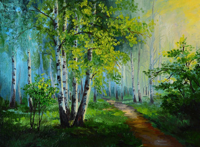 Nature Painting Canvas Art(36 inch X 48 inch)
