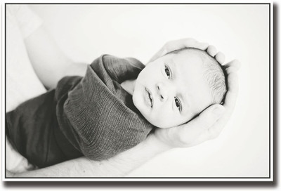 

Baby in hand b&w Fine Art Print(12 inch X 18 inch, Rolled)