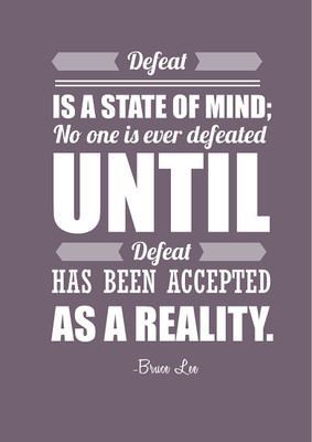 

Defeat - Bruce Lee Paper Print(18 inch X 12 inch, Rolled)