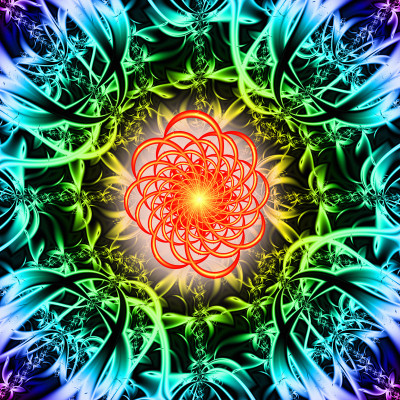 50% OFF on Fractal emotions Canvas Art(44 inch X 44 inch)