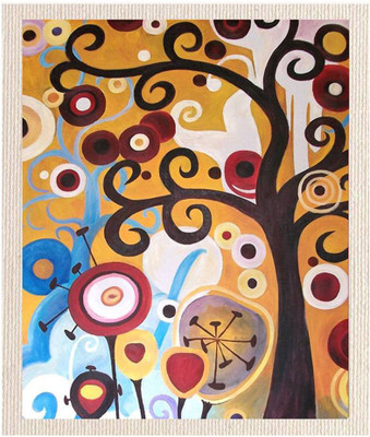 

Posterhouzz Frameless Tree Painting Fine Art Print Poster Fine Art Print(18 inch X 12 inch, Rolled)