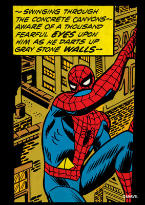 

ORKA Marvel-Spiderman Comic Digital Printed with Laminated Paper Print(18 inch X 12 inch, Rolled)