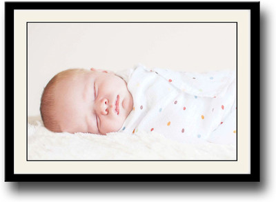 

Baby wrapped in polka dot Fine Art Print(10 inch X 14 inch, Framed)