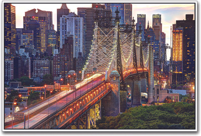 

Beautiful Bridge in City Paper Print(12 inch X 18 inch)
