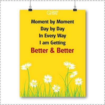 

Moment By Moment Affirmation A3 Sized Poster By QuoteSutra Paper Print(16.53 inch X 11.69 inch, Rolled)